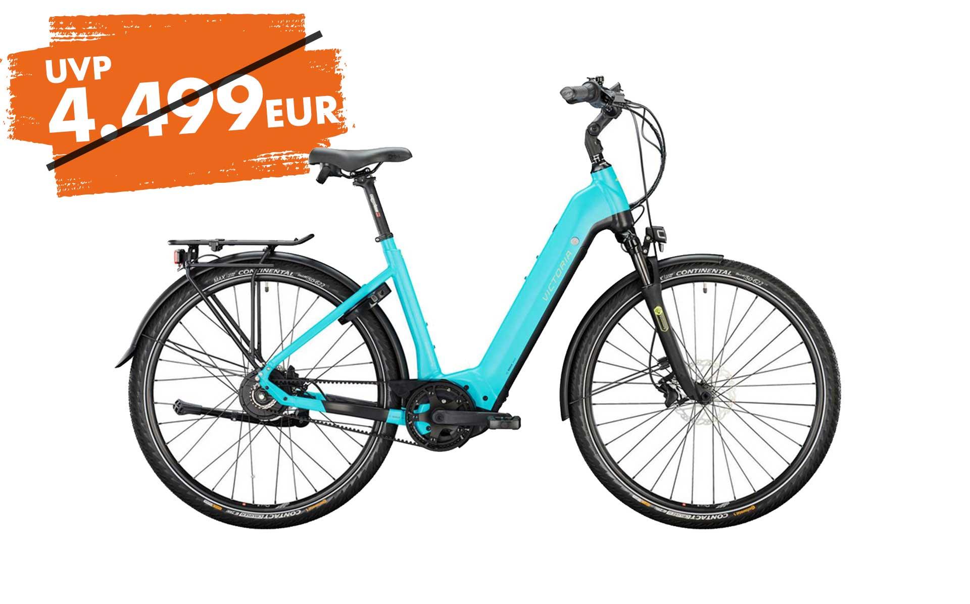 VICTORIA eTrekking 11.9 Enviolo Wave aqua blue matt E Bike Radsport Fachhandel Fahrradgeschaft Fahrradzubehor in Goppingen im Mobel Rieger